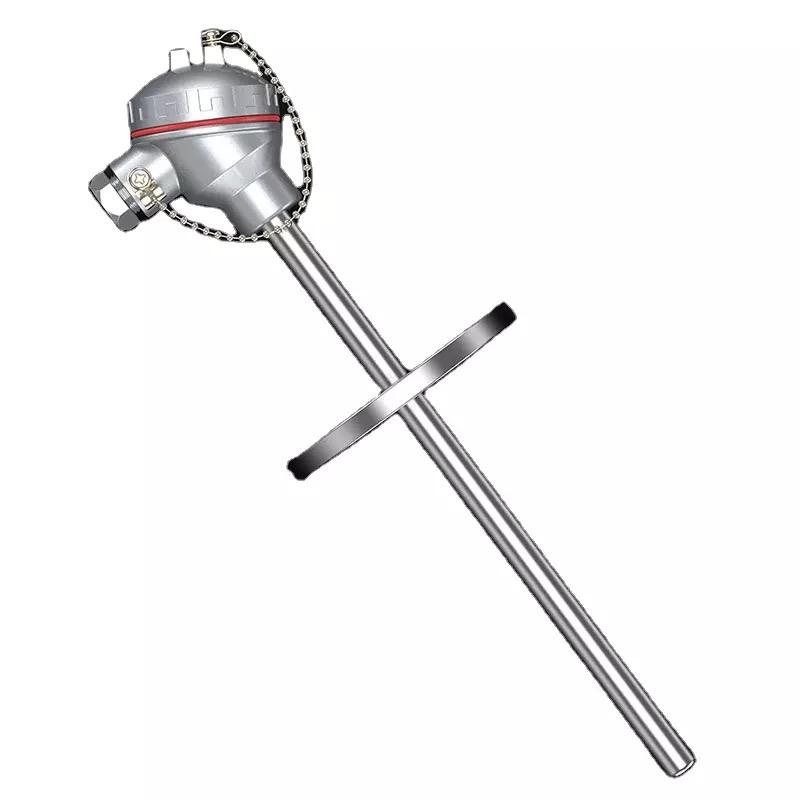 Cảm biến lò công nghiệp nhiệt độ cao Đầu dò bằng thép không gỉ Cảm biến cặp nhiệt điện loại K 1200°C