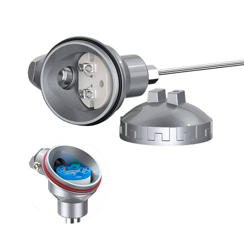 Cảm biến lò công nghiệp nhiệt độ cao Đầu dò bằng thép không gỉ Cảm biến cặp nhiệt điện loại K 1200°C