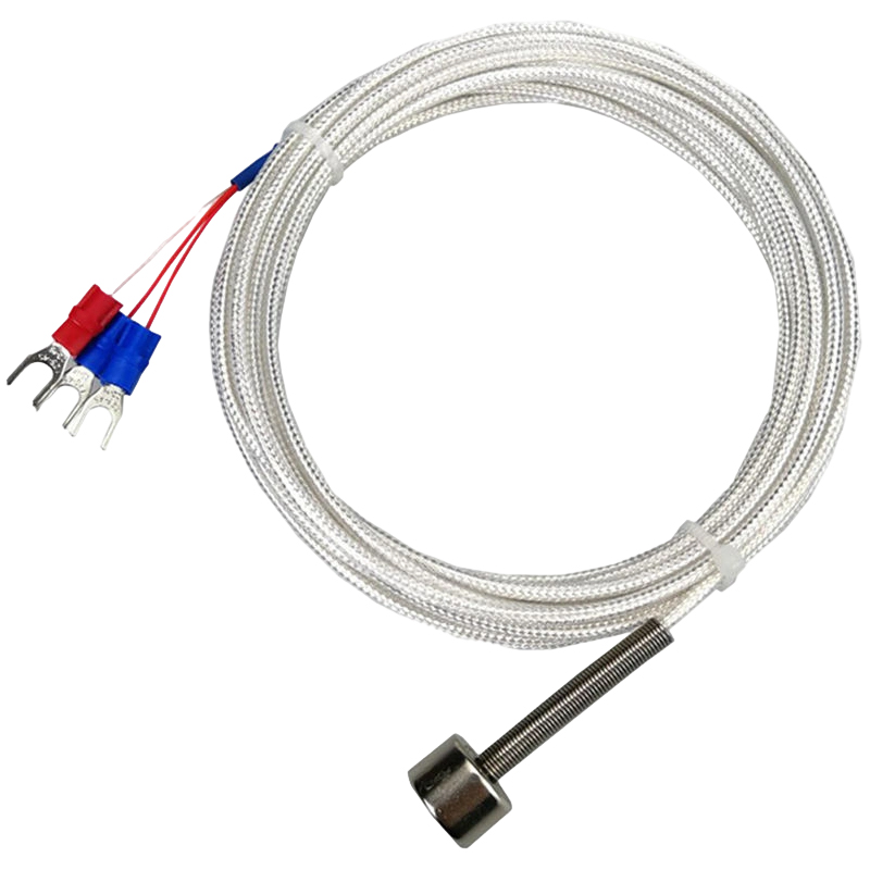 Cảm biến nhiệt độ PT100K từ tính với nhiệt kế điện trở bạch kim từ hóa (RTD) Lực hút nam châm mạnh cho cặp nhiệt điện