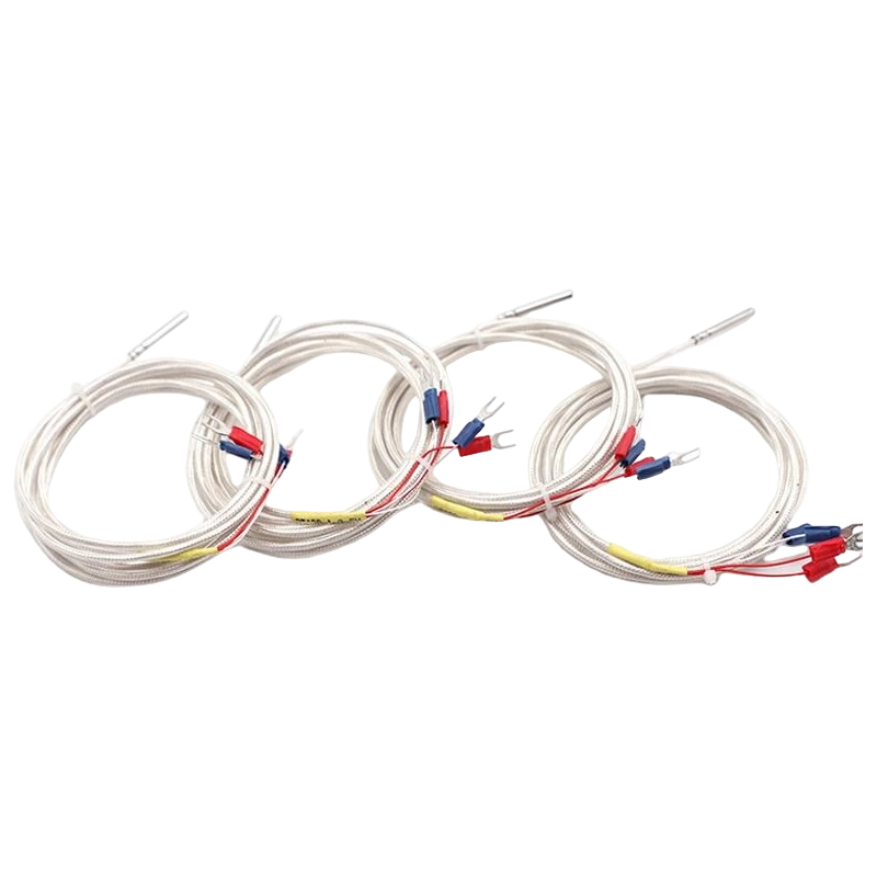 Cảm biến nhiệt độ công nghiệp PT100 RTD 3 dây điện trở bạch kim 50mm đầu dò cặp nhiệt điện