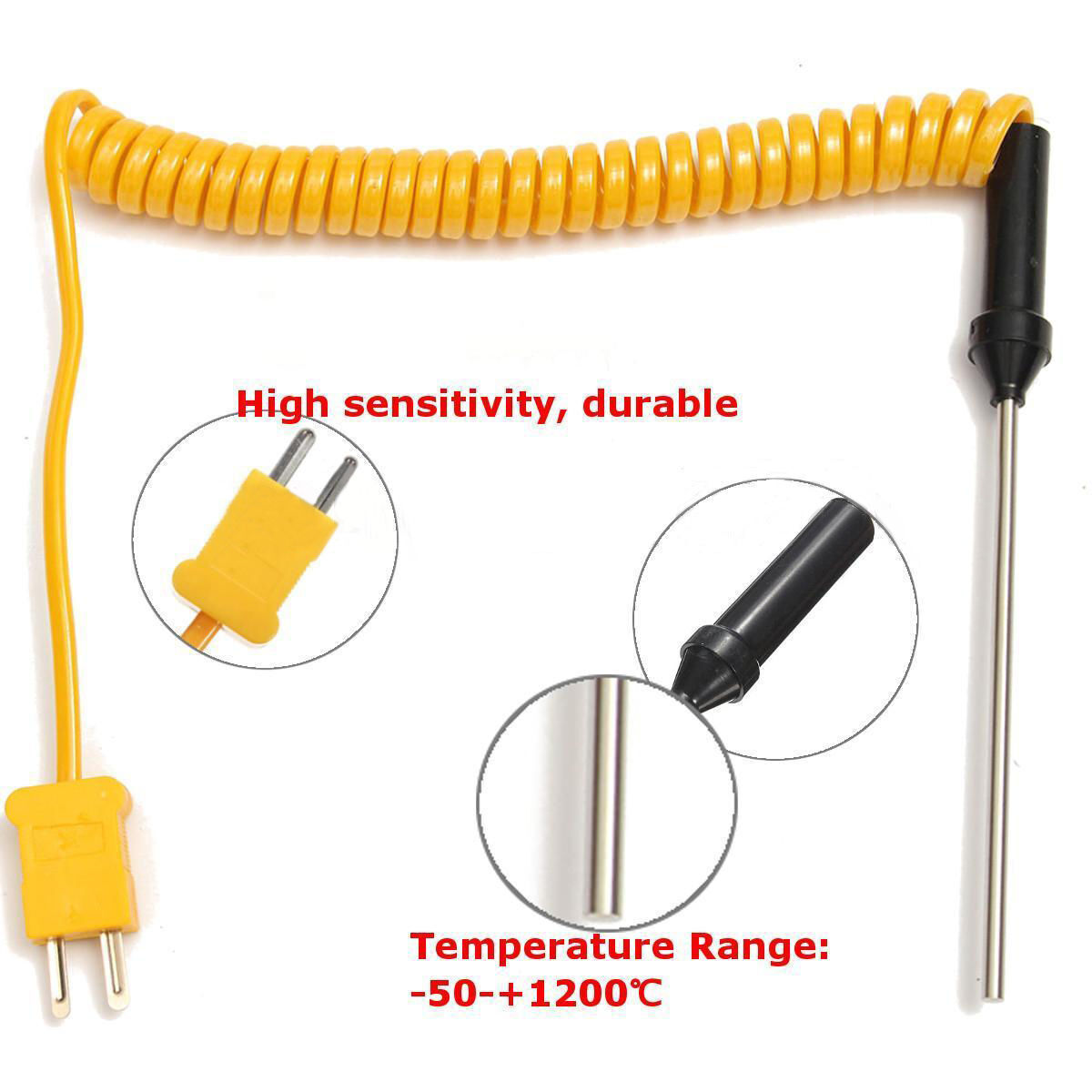 Cảm biến nhiệt độ cầm tay loại PT100K được chứng nhận Đầu dò đo cặp nhiệt điện linh hoạt