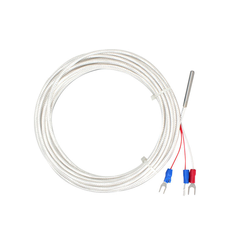 Đầu dò WZP-035 PT100 Cáp 5 × 35mm 1–20m Nhiệt kế điện trở bạch kim RTD Cảm biến nhiệt độ chống ăn mòn chống nước chống ăn mòn