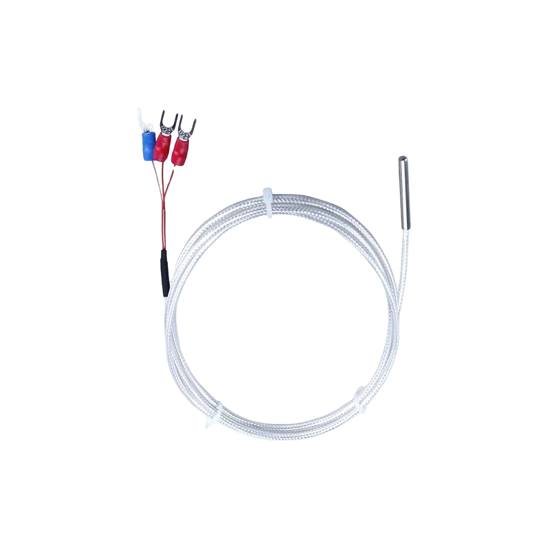 Cảm biến nhiệt độ công nghiệp PT100 RTD 3 dây điện trở bạch kim 50mm đầu dò cặp nhiệt điện
