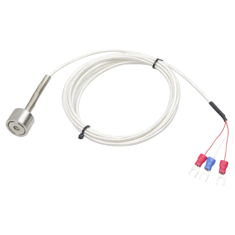 Cảm biến nhiệt độ PT100K từ tính với nhiệt kế điện trở bạch kim từ hóa (RTD) Lực hút nam châm mạnh cho cặp nhiệt điện