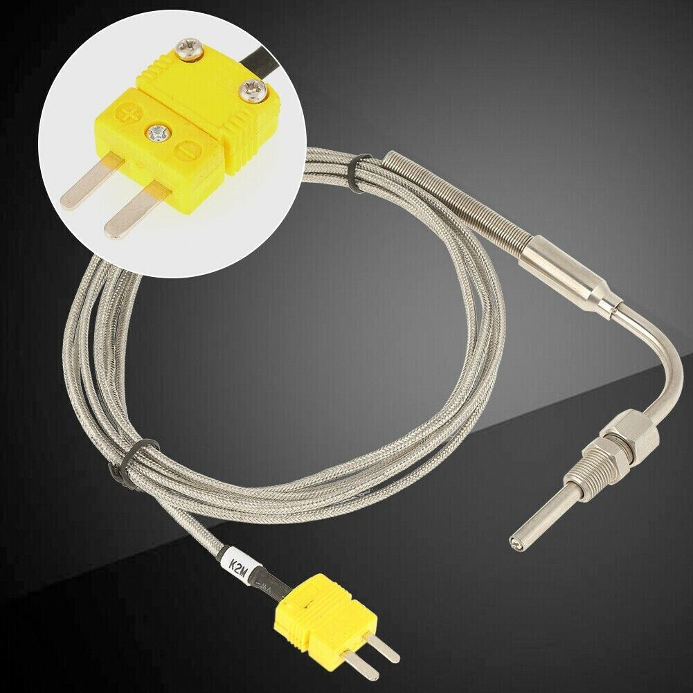 Cáp mở rộng cặp nhiệt điện 2 dây đo nhiệt độ có vỏ bọc PTFE màu nâu có phích cắm cặp nhiệt điện để tiếp xúc trực tiếp với cảm biến loại K