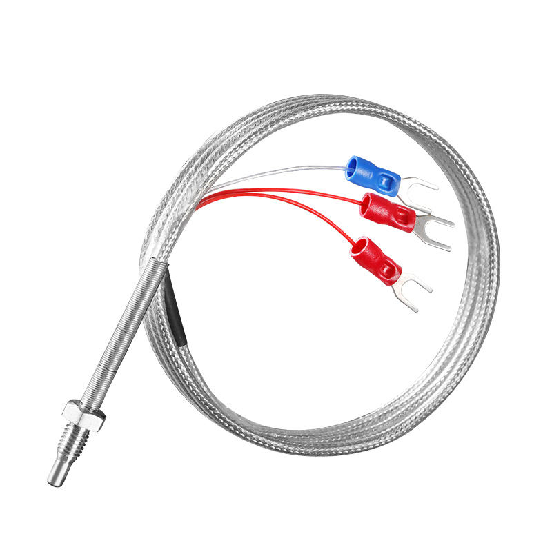 Cảm biến nhiệt độ nhỏ gọn cấp công nghiệp với đầu dò PT100K gắn vít bằng thép không gỉ (M6/M8)
