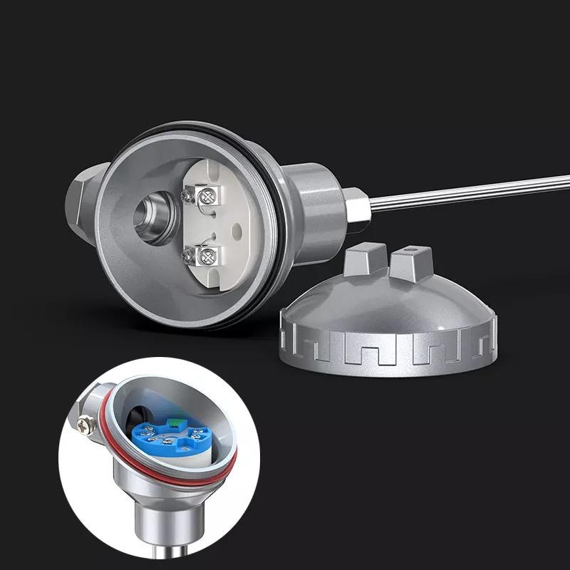 Cảm biến lò công nghiệp nhiệt độ cao Đầu dò bằng thép không gỉ Cảm biến cặp nhiệt điện loại K 1200°C