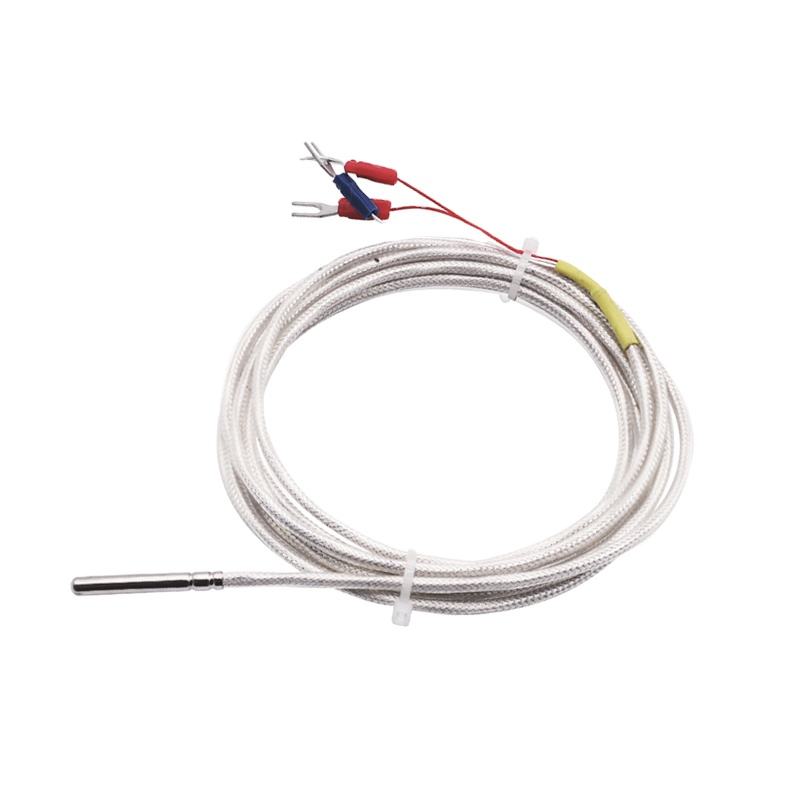 Đầu dò WZP-035 PT100 Cáp 5 × 35mm 1–20m Nhiệt kế điện trở bạch kim RTD Cảm biến nhiệt độ chống ăn mòn chống nước chống ăn mòn